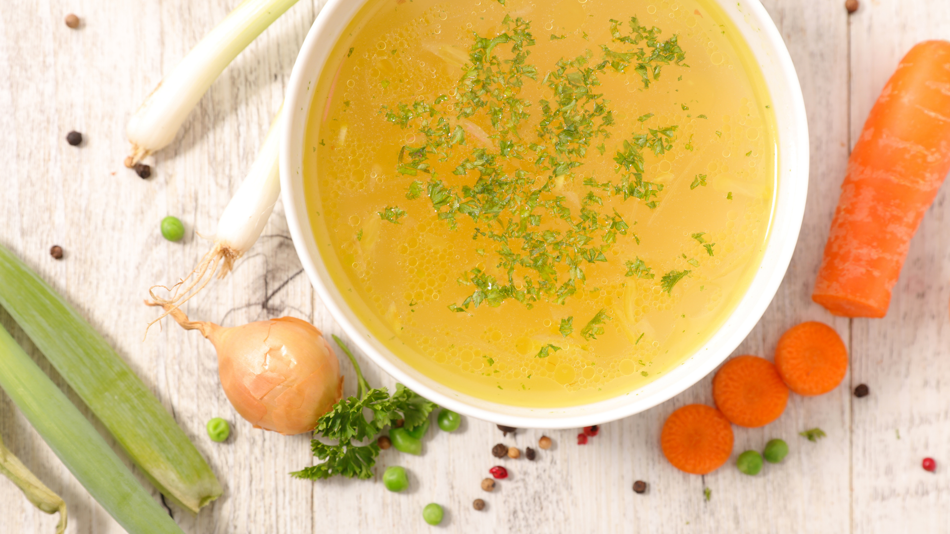 Thai Curry Soup with Organic Sencha Tea