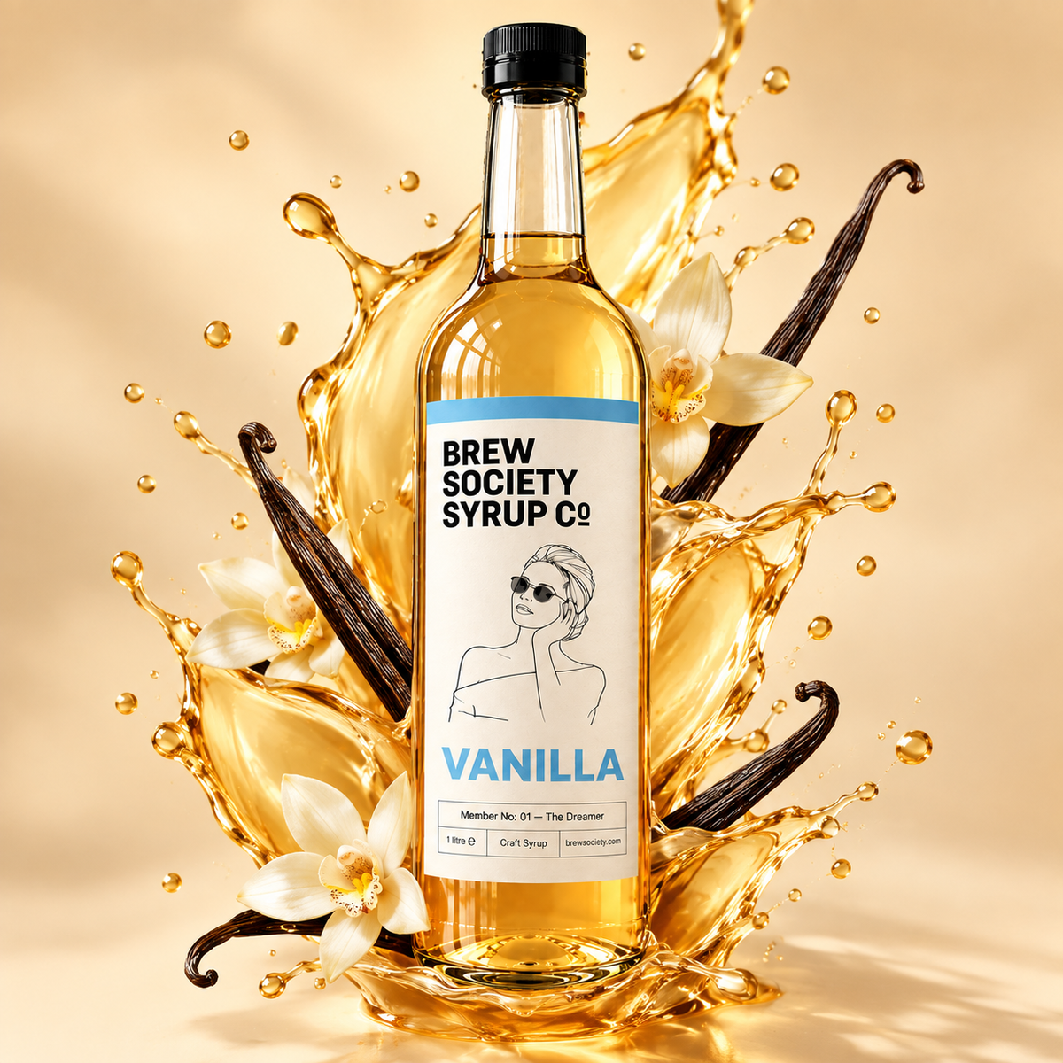 BRW Society Vanilla Syrup 1 Litre