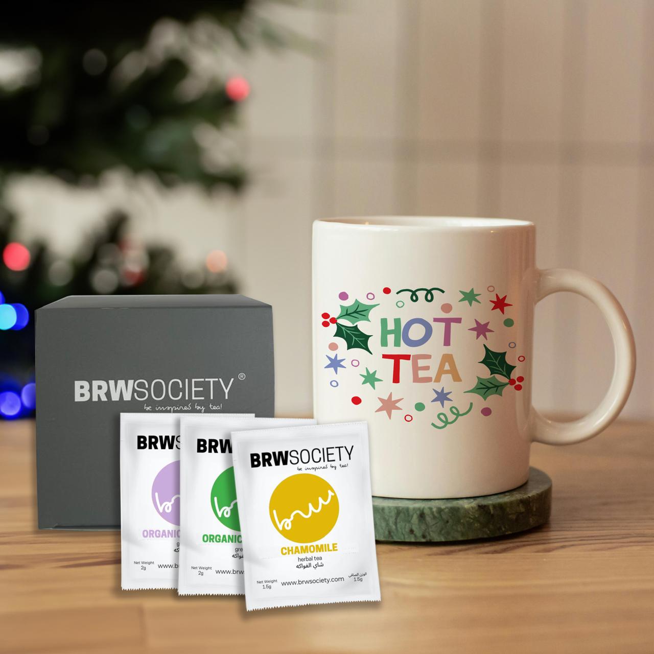 Festive Mug & Hot Drink Gift Set - Ho Ho Ho